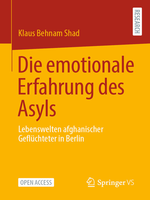 Cover image for Die emotionale Erfahrung des Asyls